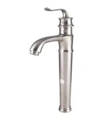 شیر روشویی پایه بلند بامبو کروم مات