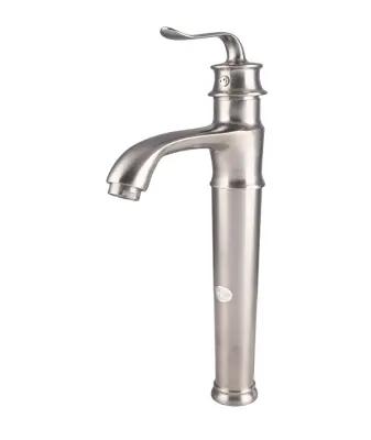 شیر روشویی پایه بلند بامبو کروم مات